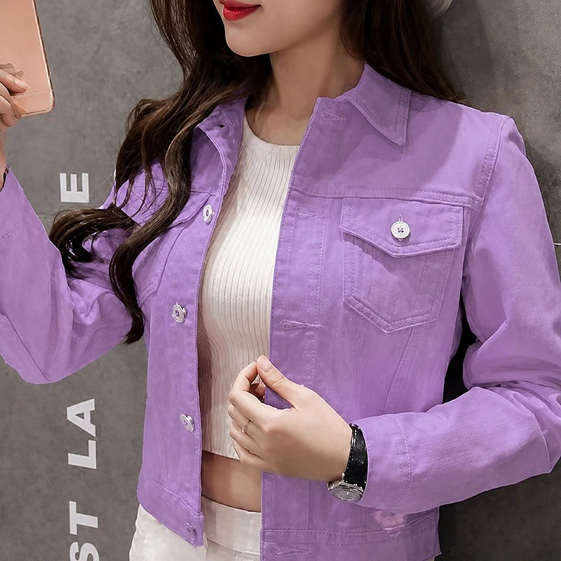 Women's Weatherproof Oversized Button Front Denim Jacket