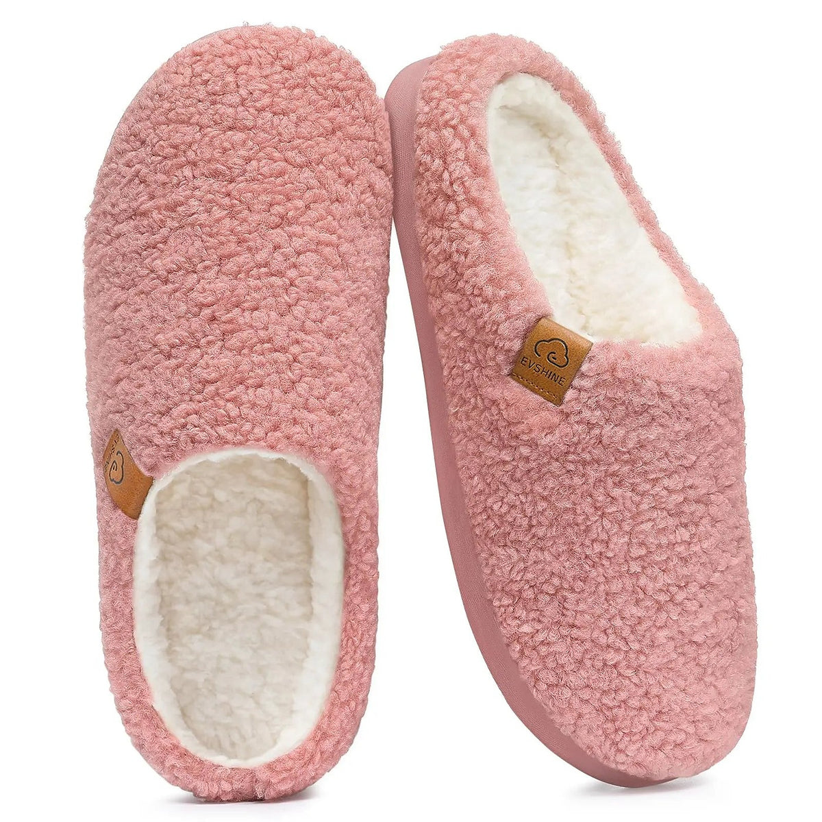 Women's Fuzzy Memory Foam House Slippers