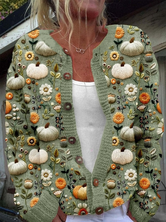 Women's 3D Flower Knit Cardigan