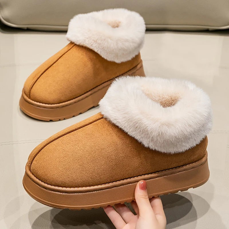 Women's Fold Over Cuff Slipper Booties
