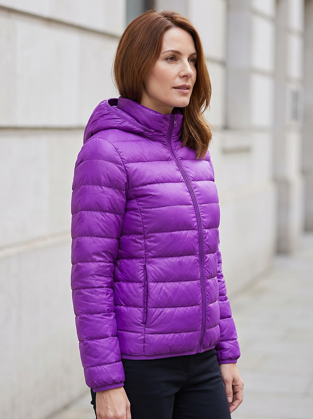 Women's Packable Hooded Puffer Jacket