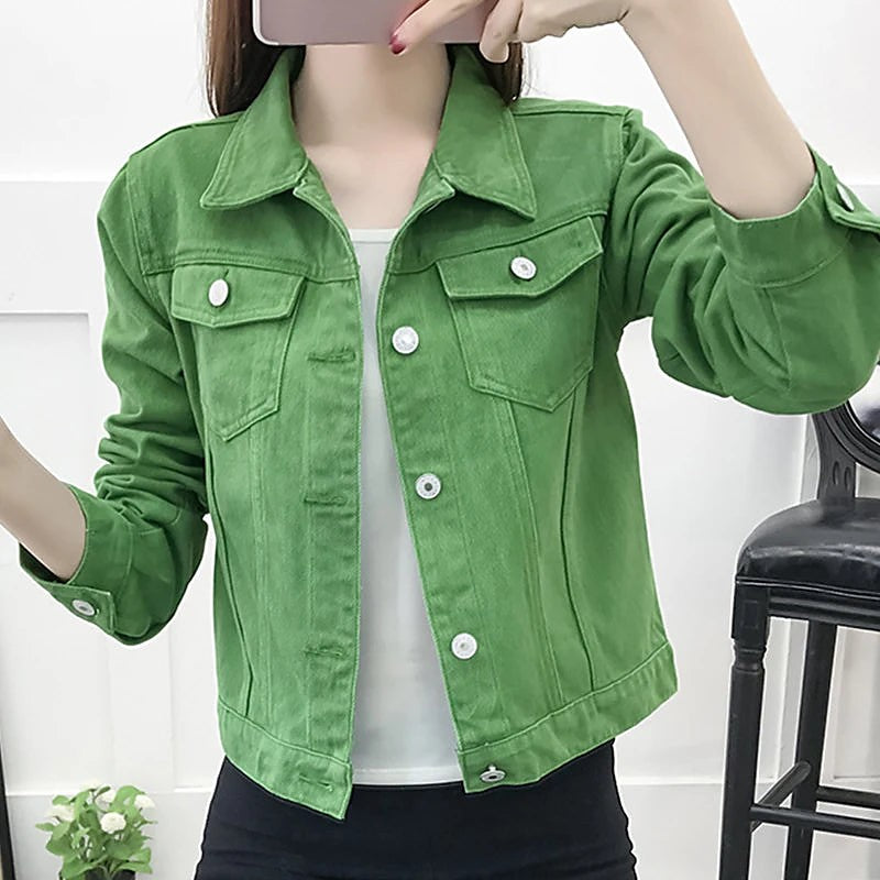 Women's Weatherproof Oversized Button Front Denim Jacket