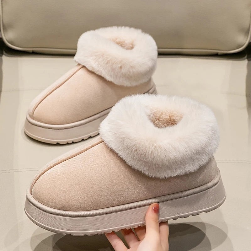Women's Fold Over Cuff Slipper Booties