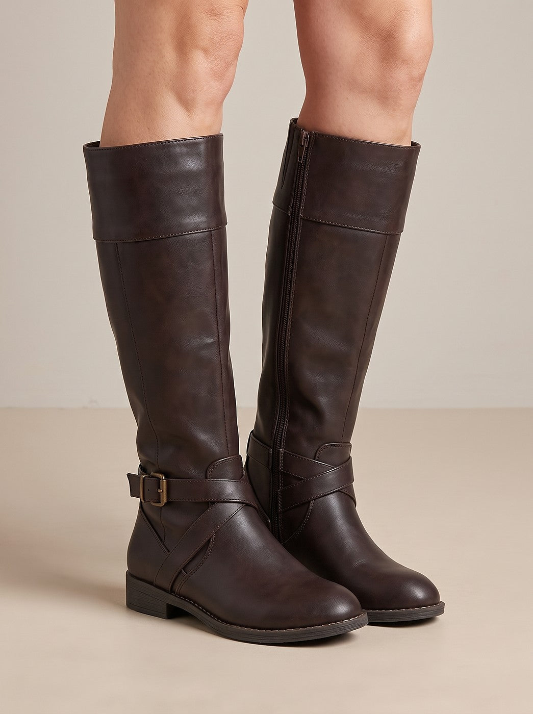 Women's Tall Riding Boots Adjustable Strap
