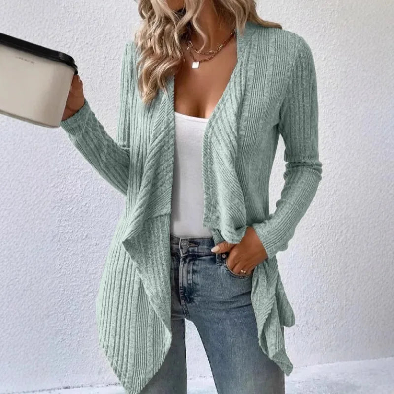 Women's Loose Knit Open Cardigan Sweater