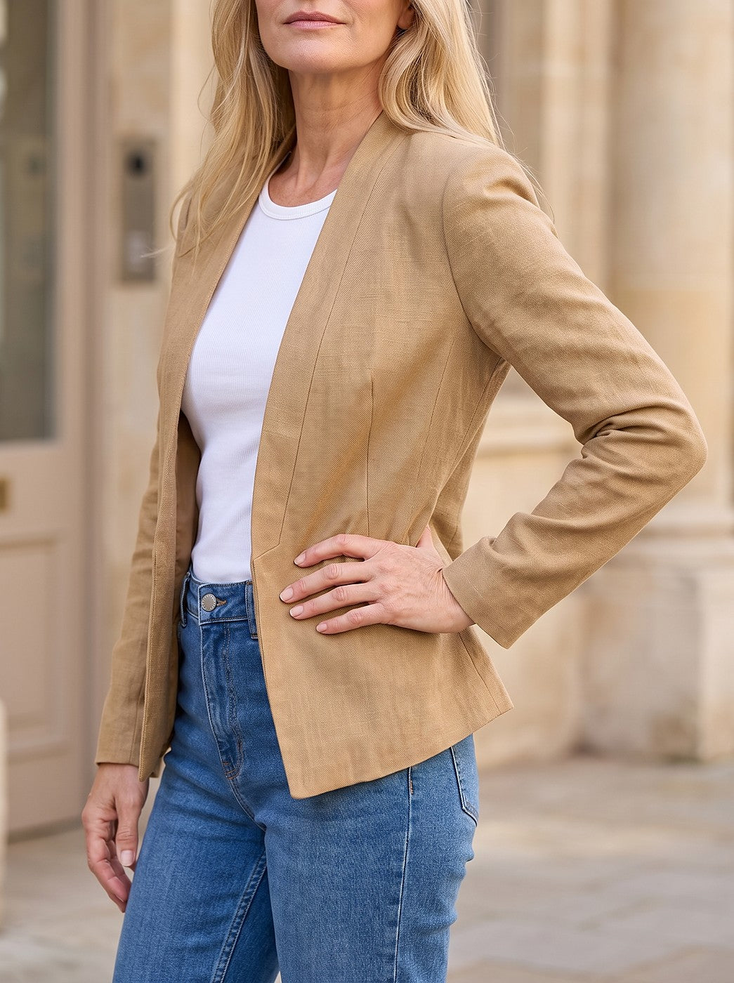 Women's Open Front Boyfriend Blazer