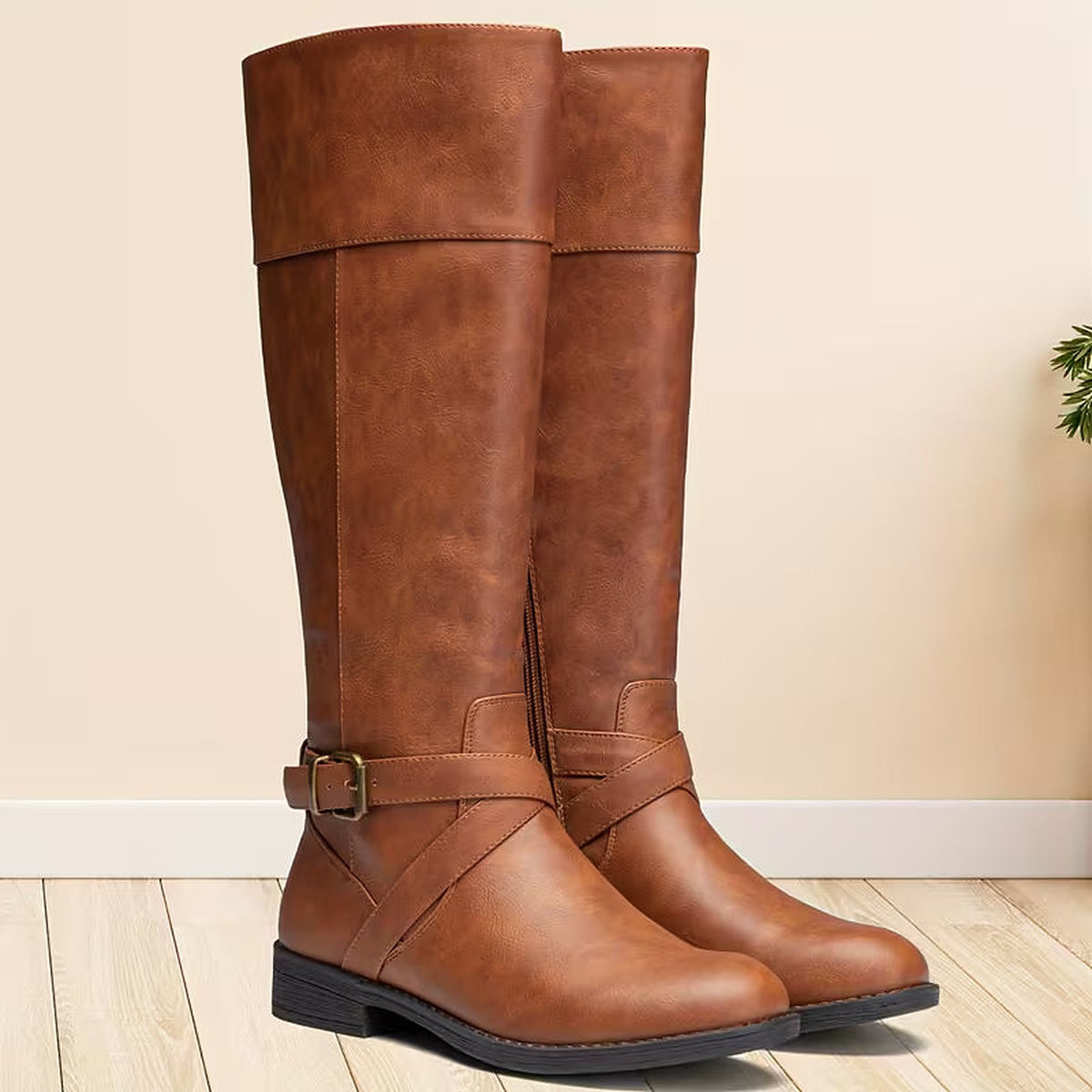 Women's Tall Riding Boots Adjustable Strap
