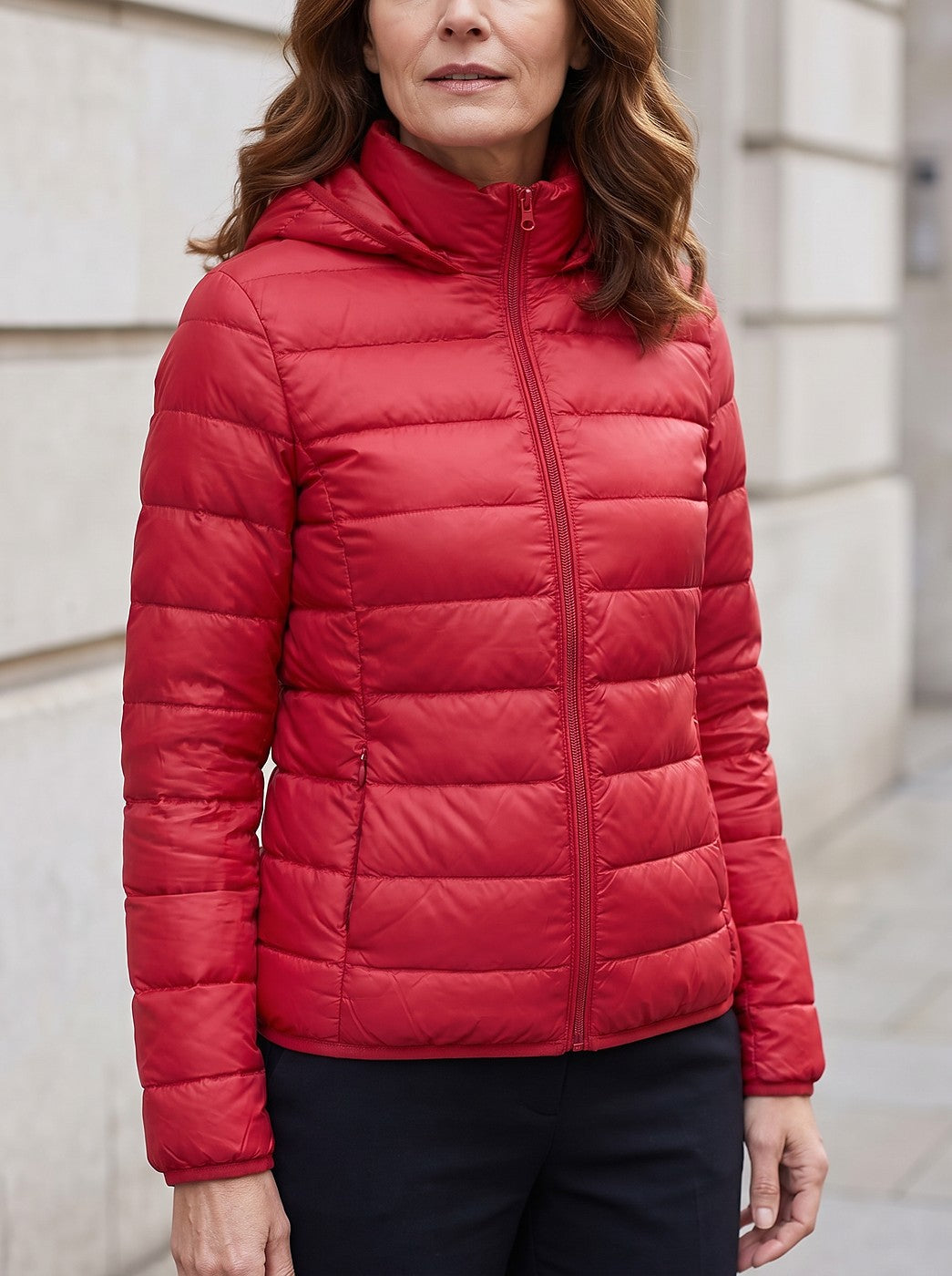 Women's Packable Hooded Puffer Jacket