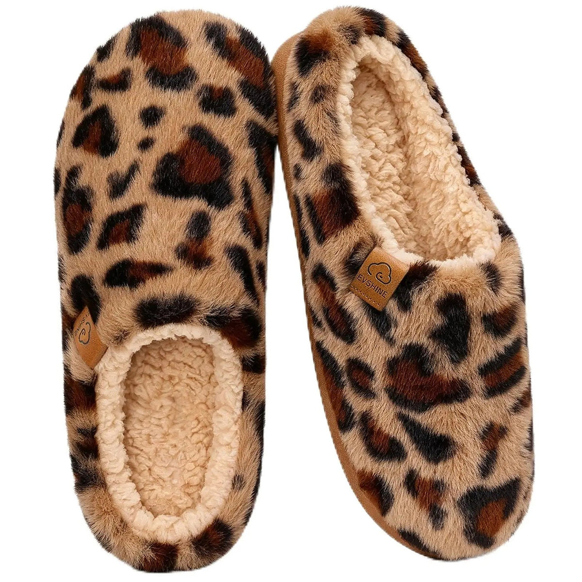 Women's Fuzzy Memory Foam House Slippers