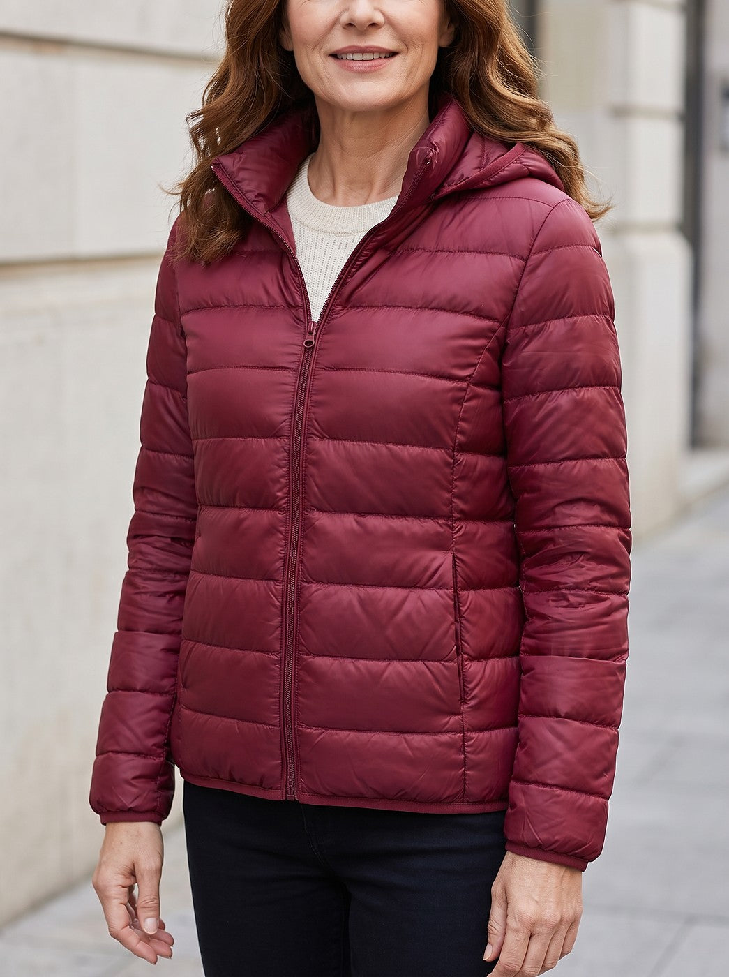 Women's Packable Hooded Puffer Jacket