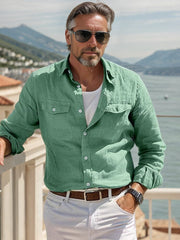Men's 100% Cotton Button-Down Shirt