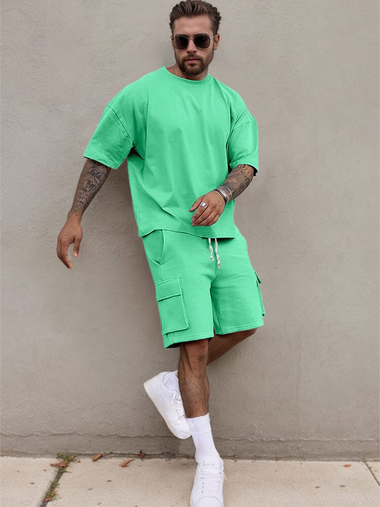 Men's Breathable Athleisure 2-Piece Set