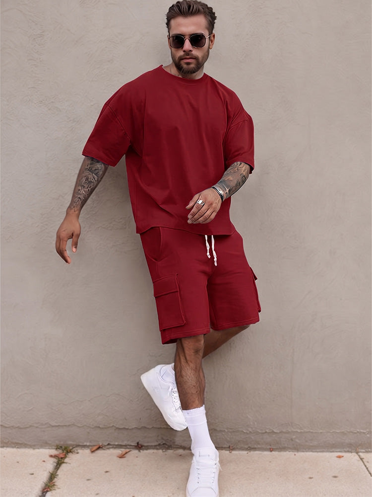Men's Breathable Athleisure 2-Piece Set