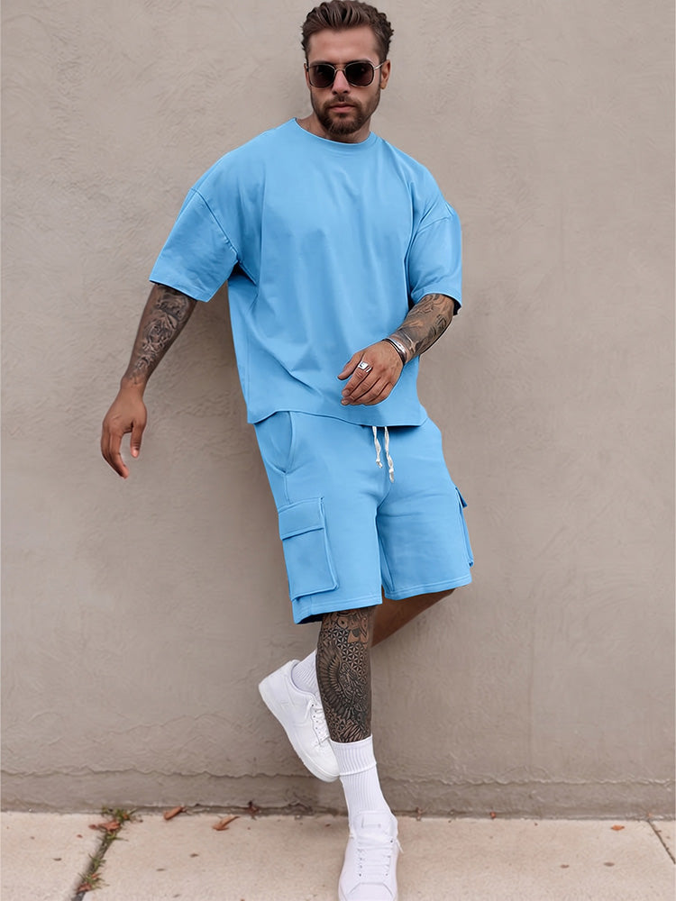 Men's Breathable Athleisure 2-Piece Set
