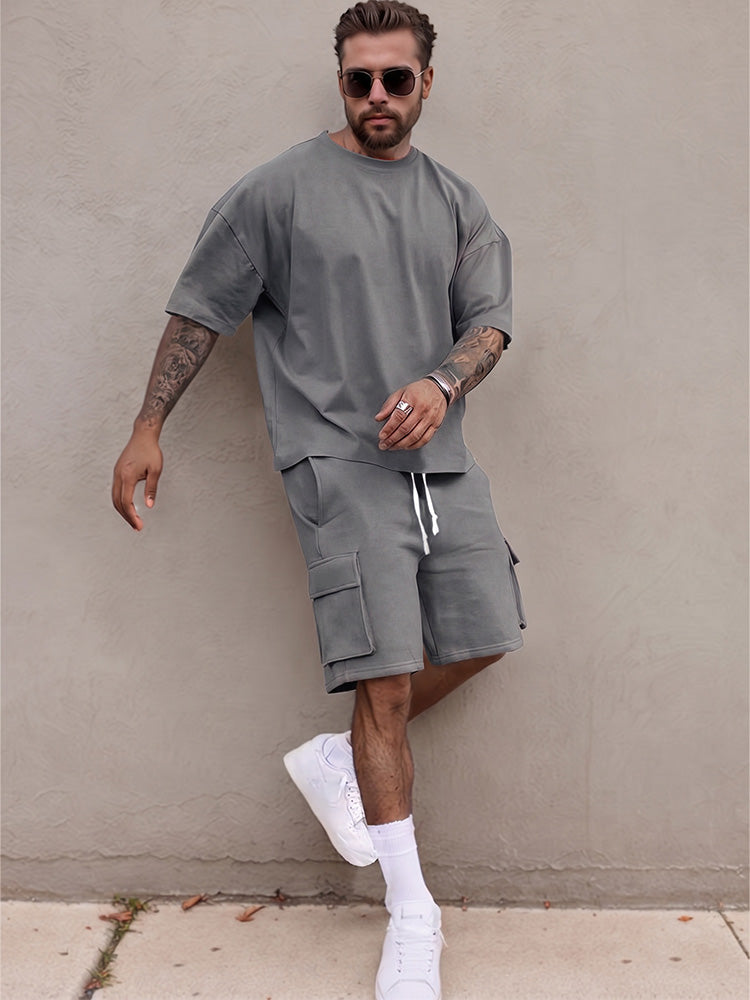 Men's Breathable Athleisure 2-Piece Set