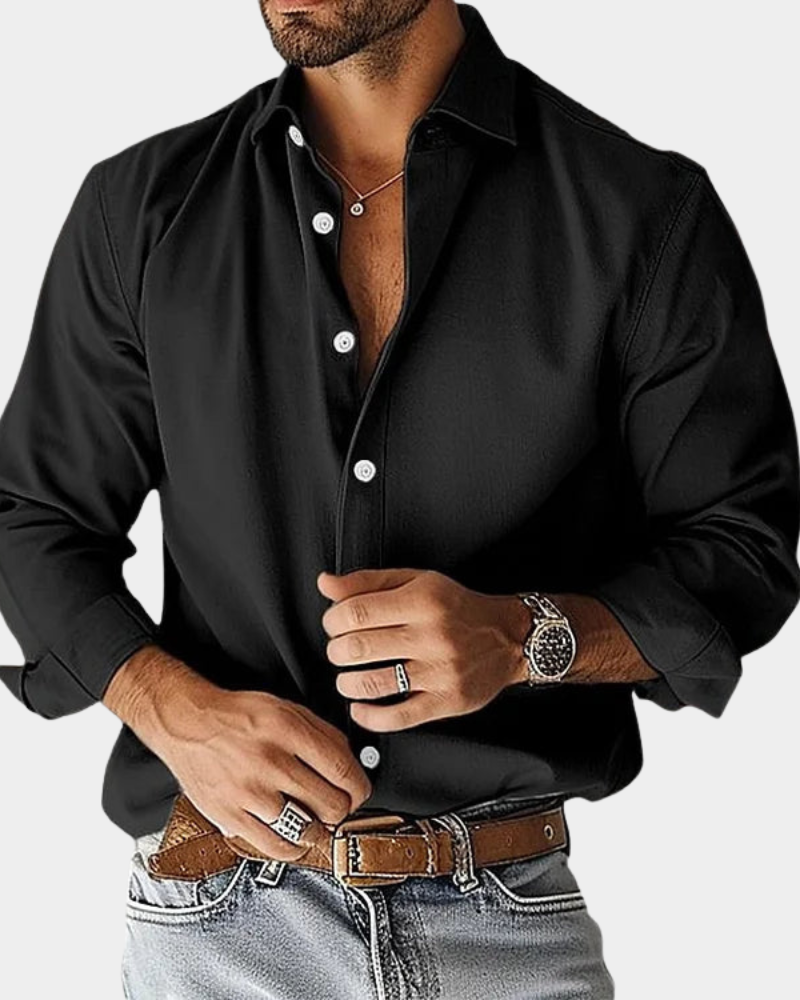 Men's Breathable Casual Button-Down Shirt