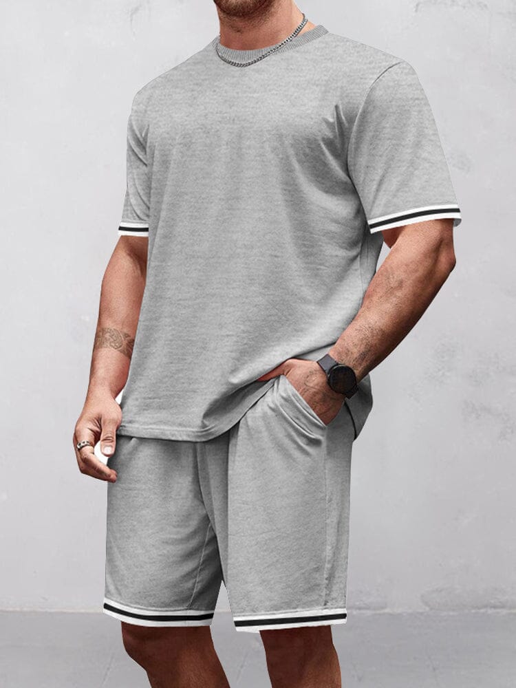 Men's Breathable Cotton Blend Tracksuit Set