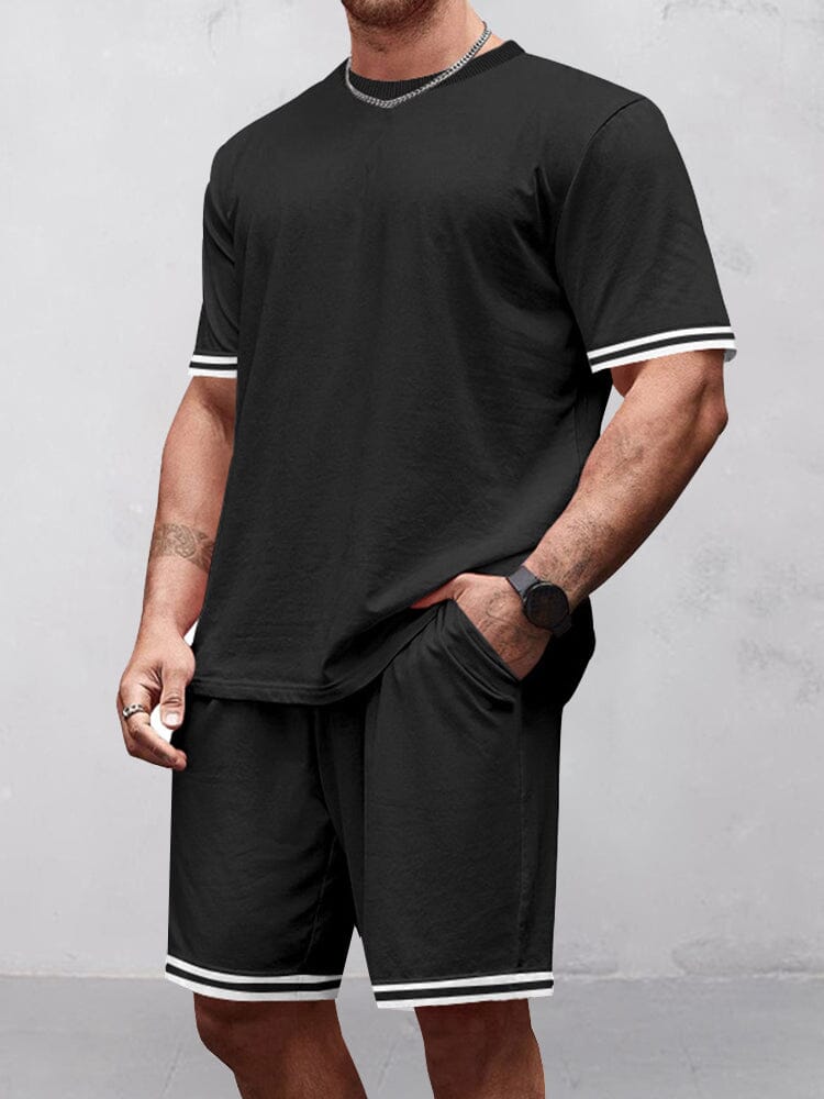 Men's Breathable Cotton Blend Tracksuit Set