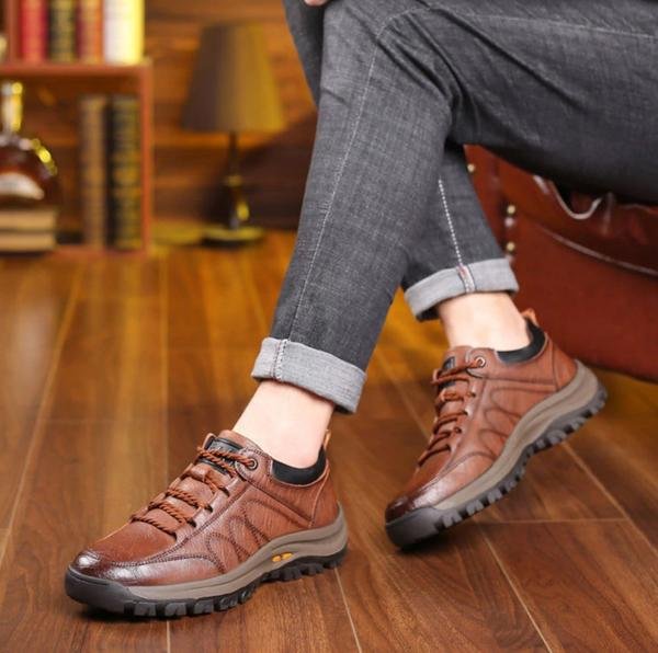 Men's Breathable Leather Casual Shoes