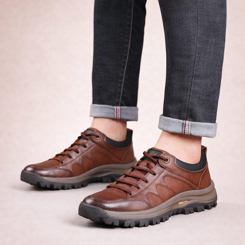 Men's Breathable Leather Casual Shoes