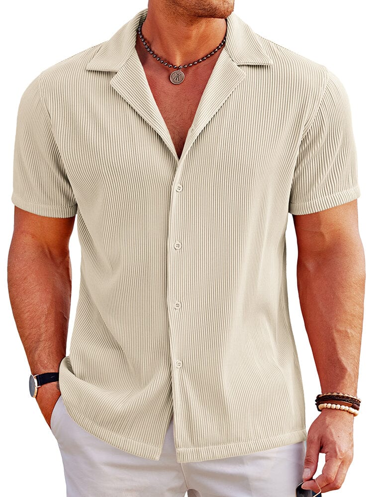Men's Breathable Polyester Lapel Shirt