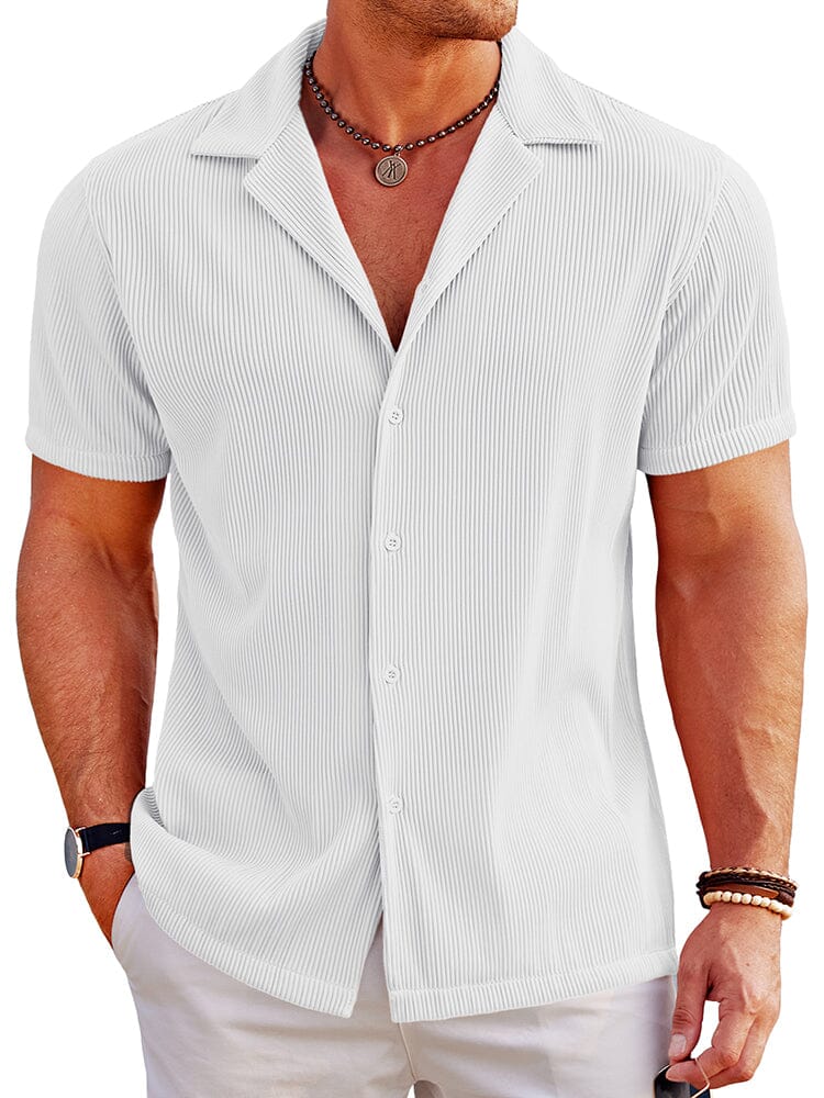 Men's Breathable Polyester Lapel Shirt