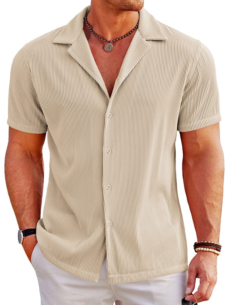 Men's Breathable Polyester Lapel Shirt