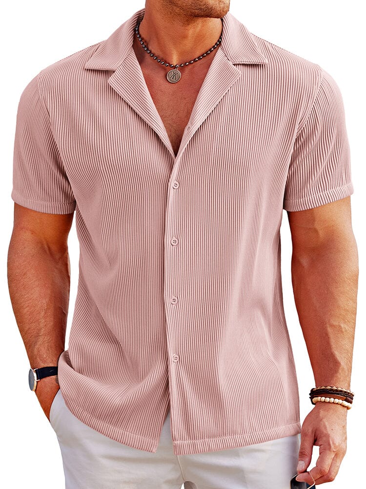 Men's Breathable Polyester Lapel Shirt