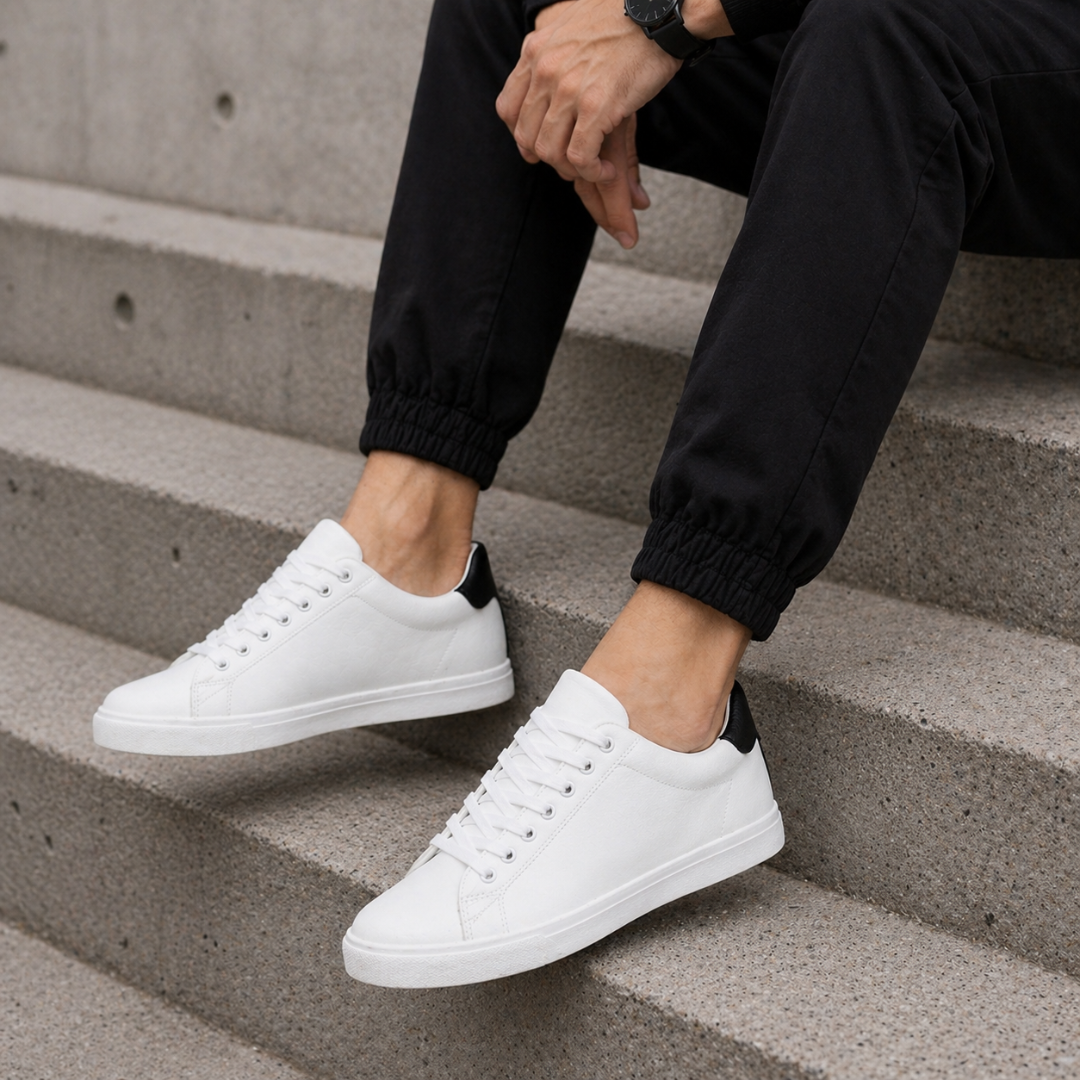 Men's Breathable Textile Casual Sneakers