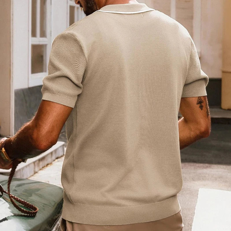 Men's Breathable Viscose Button-Down Shirt