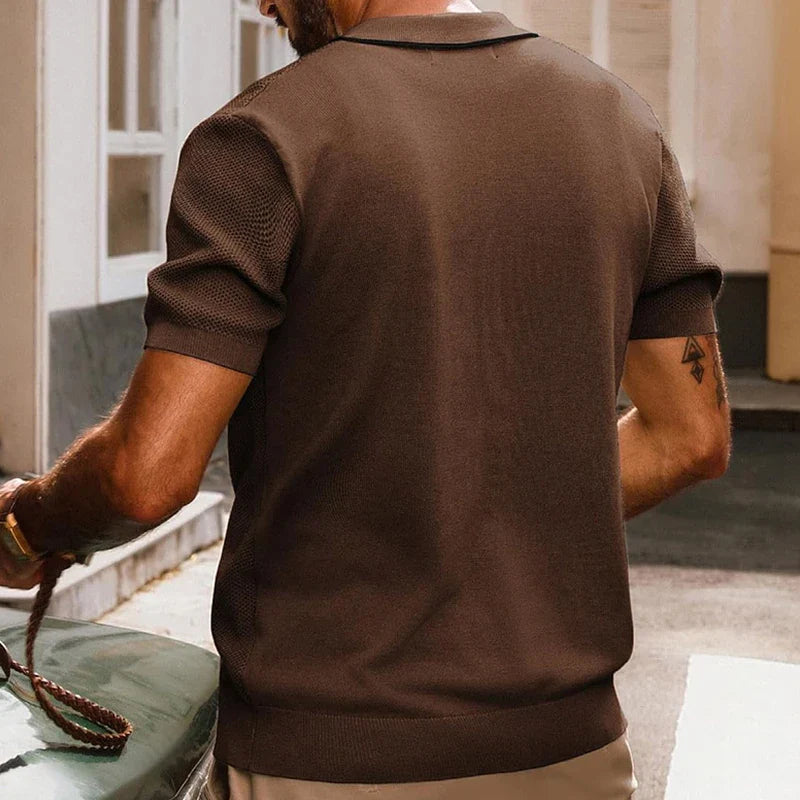 Men's Breathable Viscose Button-Down Shirt