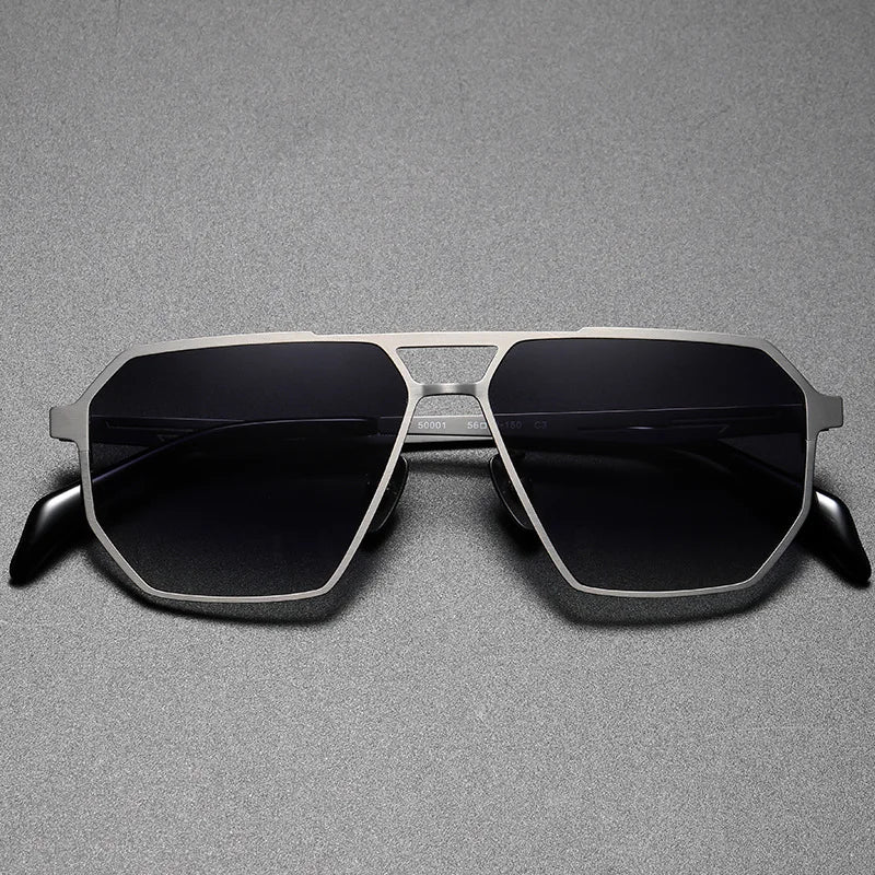 Men's Brushed Metallic Precision Sunglasses