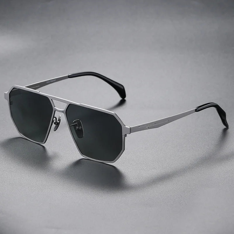 Men's Brushed Metallic Precision Sunglasses