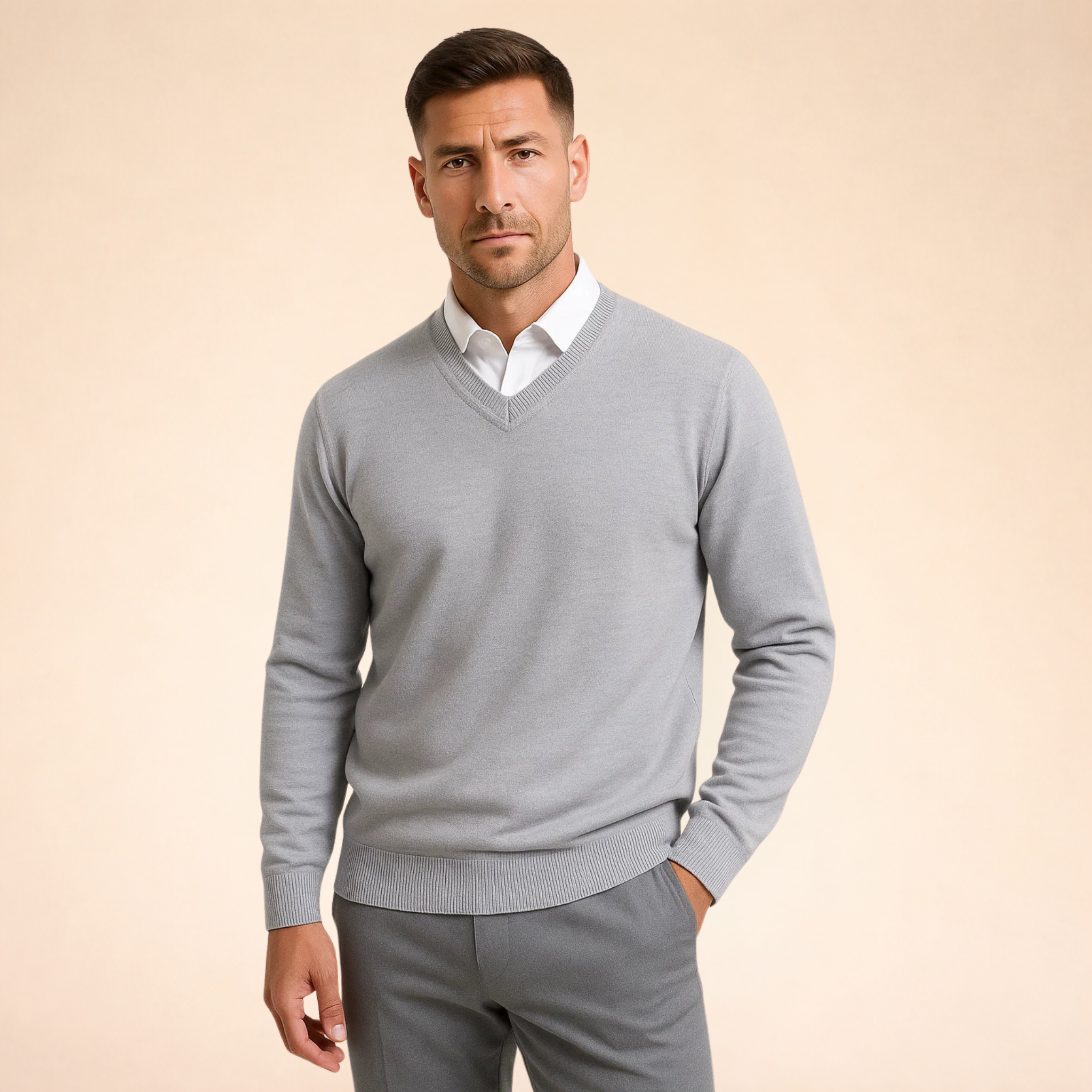 Men's Cashmere V-Neck Sweater