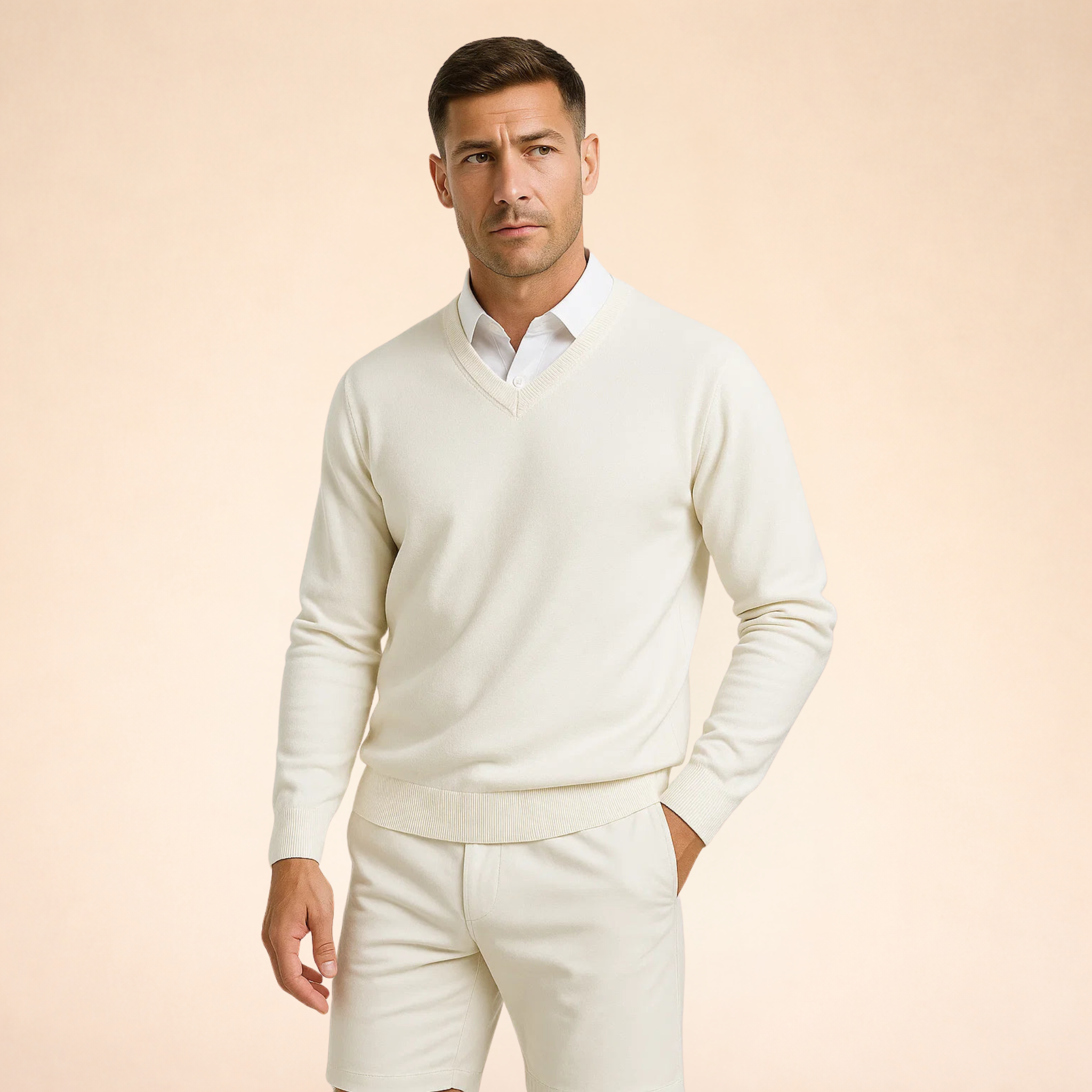 Men's Cashmere V-Neck Sweater