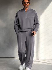 Men's Casual Long Sleeve Matching Tracksuit Set