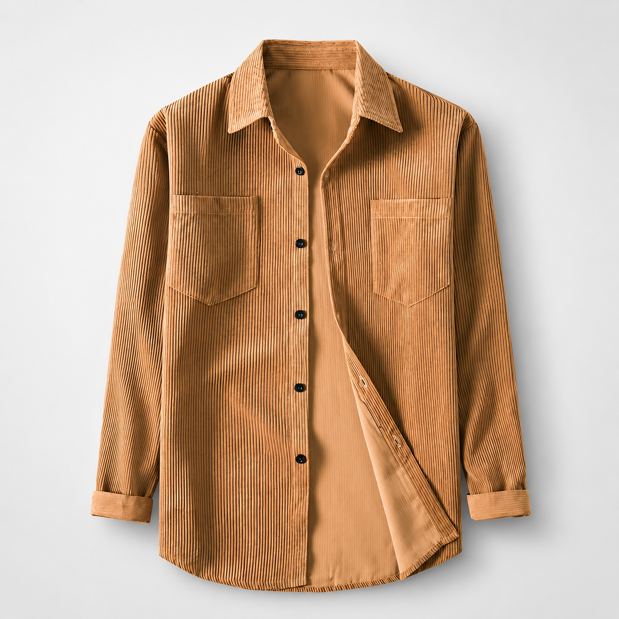 Men's Classic Corduroy Button-Down Shirt