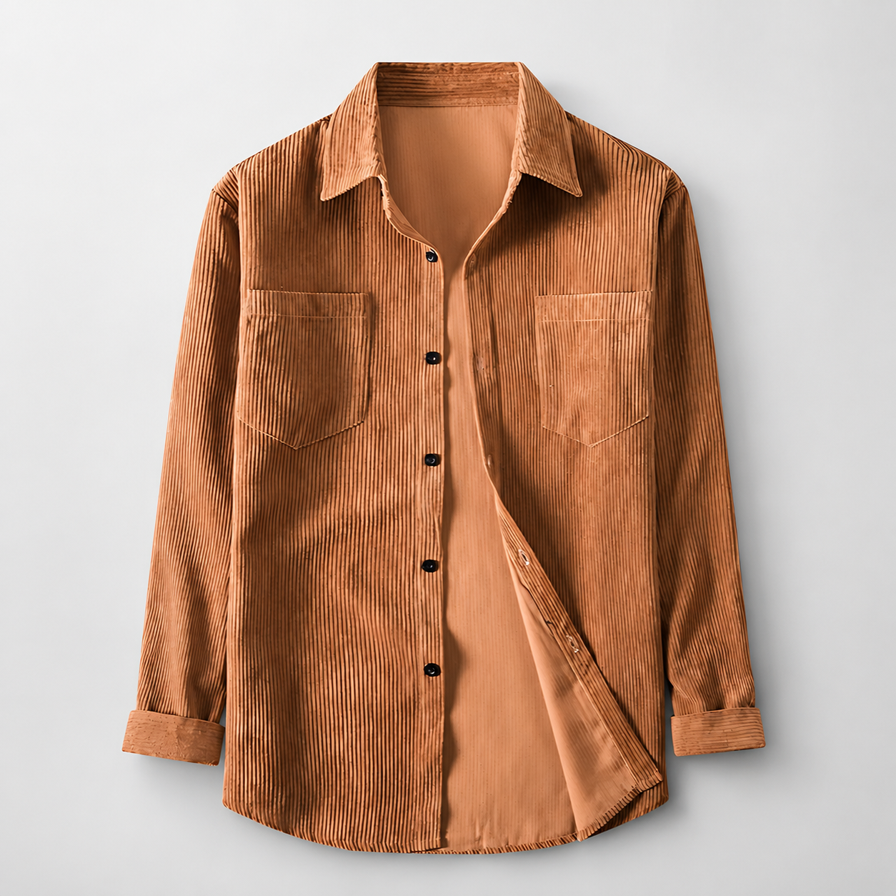 Men's Classic Corduroy Button-Down Shirt