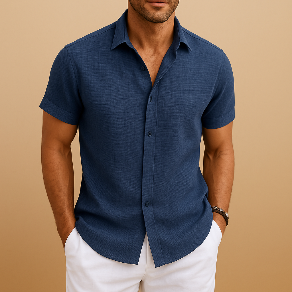 Men's Classic Long Sleeve Button-Down Shirt