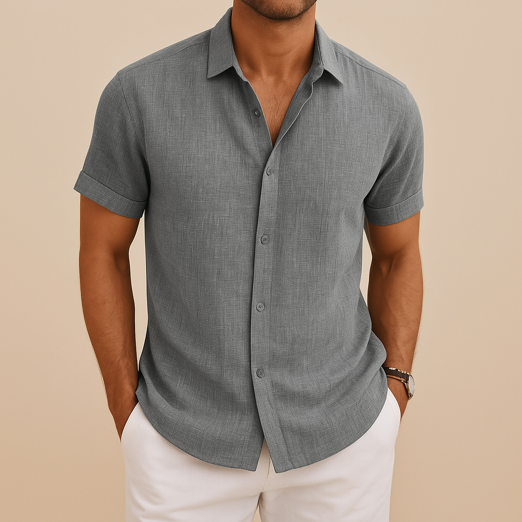 Men's Classic Long Sleeve Button-Down Shirt