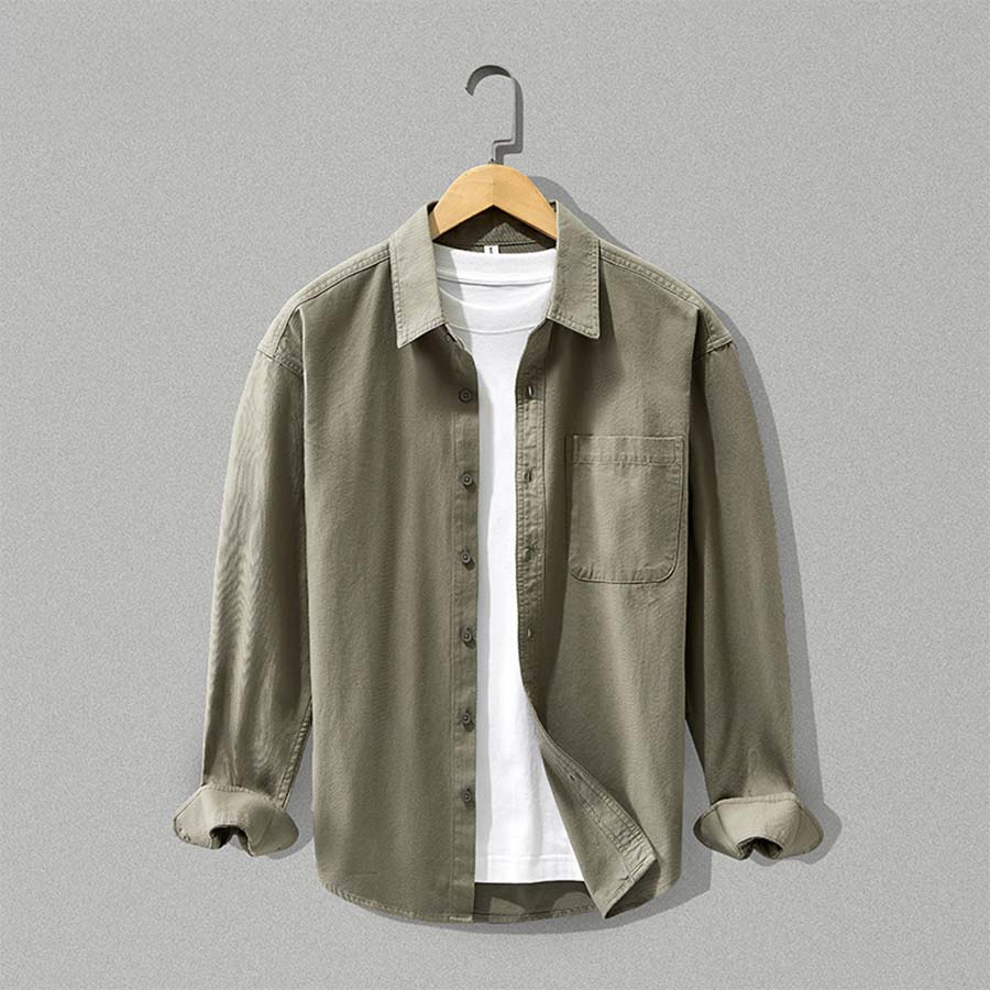 Men's Classic Organic Cotton Button-Down Shirt