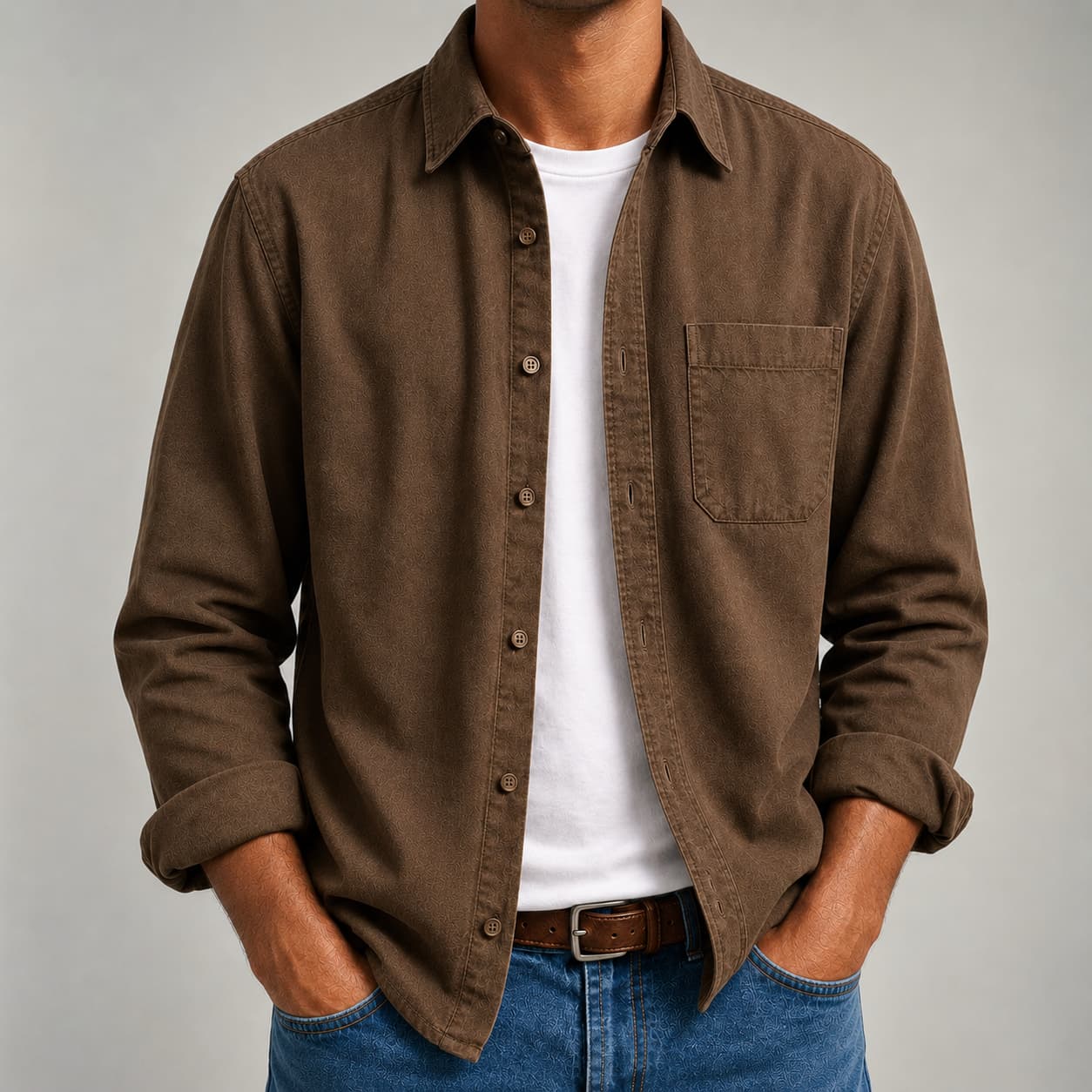 Men's Classic Organic Cotton Button-Down Shirt