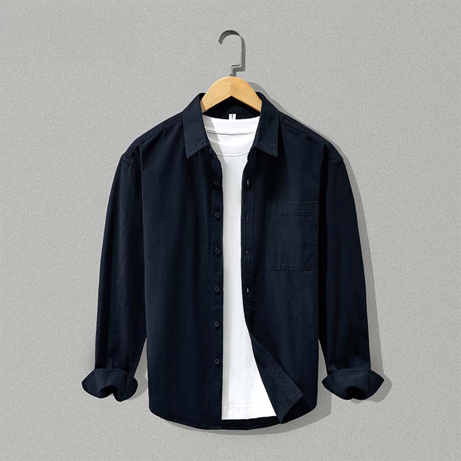 Men's Classic Organic Cotton Button-Down Shirt