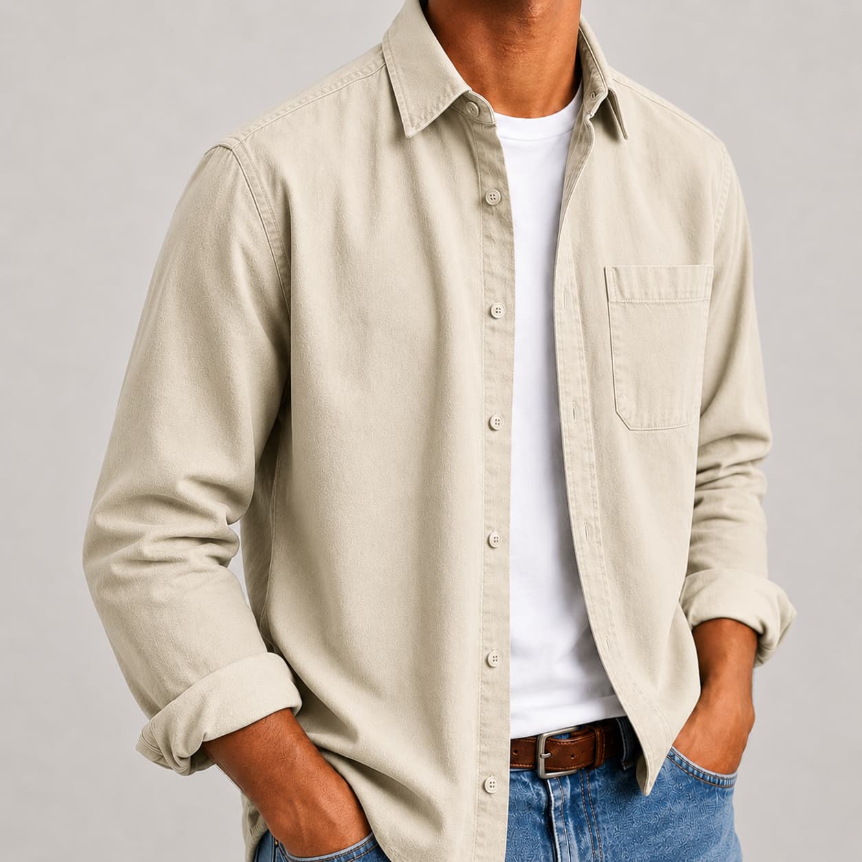 Men's Classic Organic Cotton Button-Down Shirt