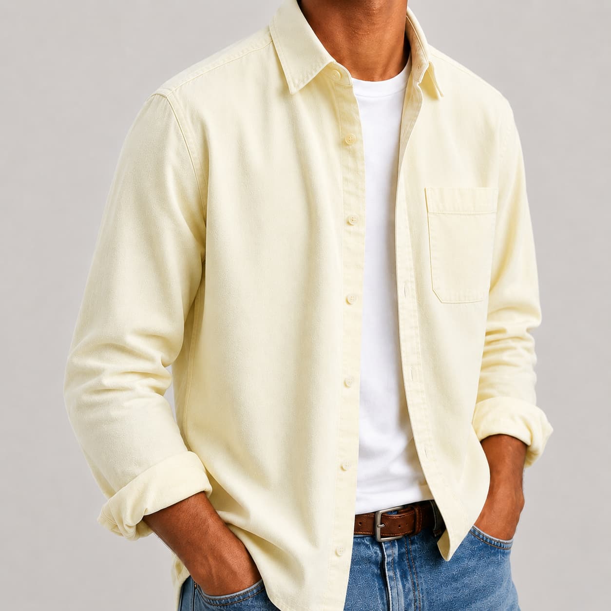 Men's Classic Organic Cotton Button-Down Shirt