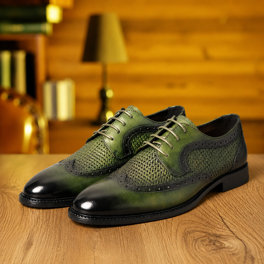 Men's Comfortable Wingtip Dress Shoes