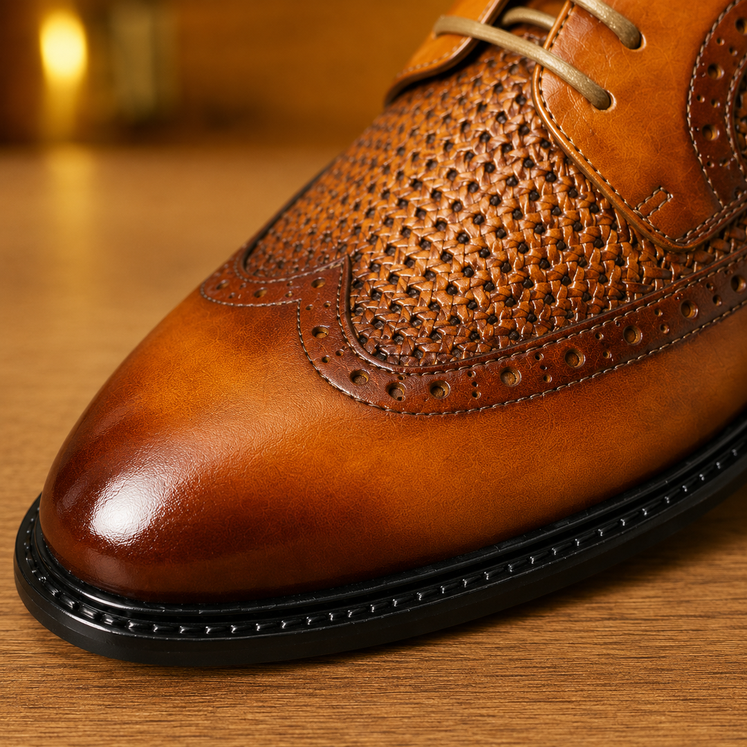 Men's Comfortable Wingtip Dress Shoes