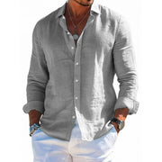 Men's Cotton-Blend Button-Down Shirt