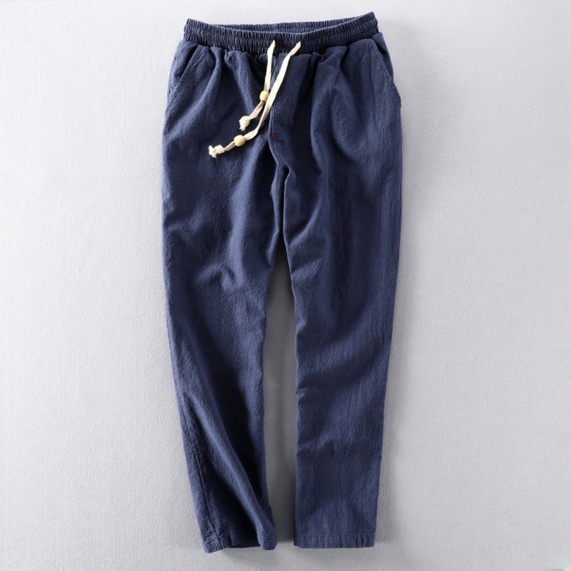 Men's Cotton-Blend Japan-Style Casual Pants