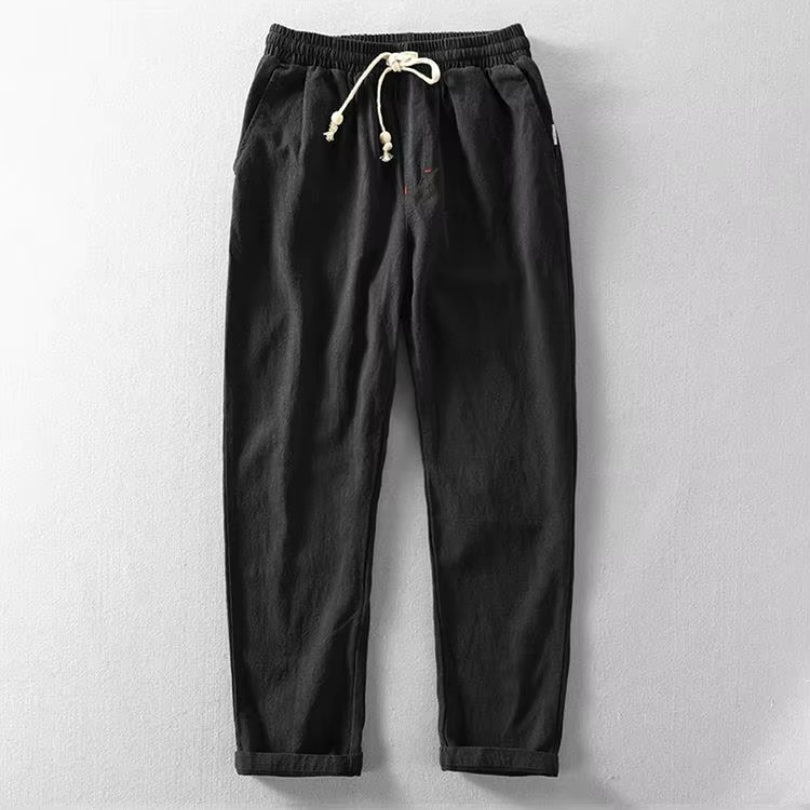 Men's Cotton-Blend Japan-Style Casual Pants